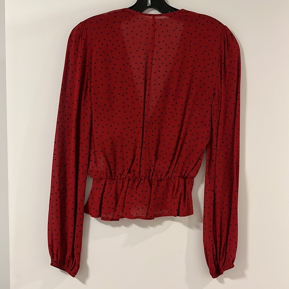 Reformation red polka dot blouse - Picture 7 of 7